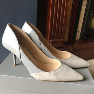 Zara Women’s Gray Suede Heel Pointy Toe 38 7.5